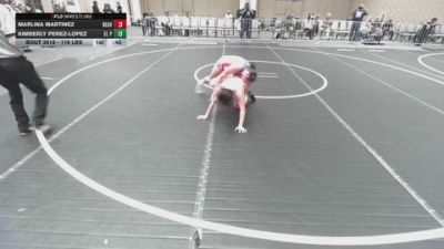 116 lbs Consi Of 8 #2 - Marlina Martinez, Beaver Dam WC vs Kimberly Perez-Lopez, EL Paso Sundevils