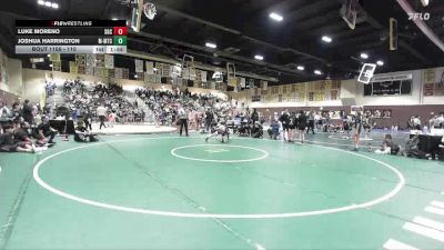110 lbs Semifinal - Joshua Harrington, MTC - MANTANONA TRAINING CENTE vs Luke Moreno, Socal Grappling Club