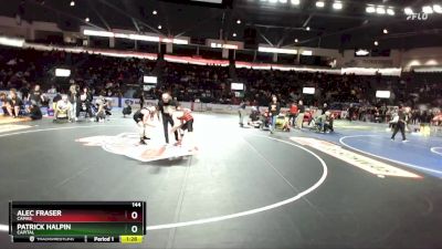 144 lbs Quarterfinal - Alec Fraser, Camas vs Patrick Halpin, Capital