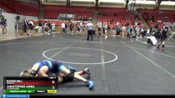 110-115 lbs Round 2 - Kason Dill, Bandits vs Christopher James, CP Wrestling