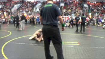 95 lbs Semifinal - Cody Duvendack, NBWC vs Sawyer Stephenson, Vicksburg Bulldog WC