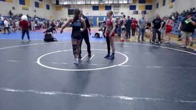 105-110 lbs Champ. Round 5 - Lorien Bowns, Nyssa Bulldog Mat Club vs Veronica Fehringer, Sublime Wrestling Academy