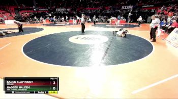 3A 113 lbs Cons. Round 1 - Nadeem Haleem, Tinley Park (Andrew) vs Kaden Klapprodt, DeKalb