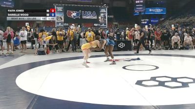 125 lbs Cons. Sub-rd Of 16 - Faith Jones, Massachusetts vs Darielle Wood, Maryland