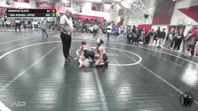125 lbs Quarterfinal - Jennifer Black, San Lorenzo Valley vs Mia Rangel Lopez, Fremont (Sunnyvale)