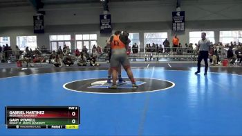 285 lbs Cons. Round 2 - Gary Powell, Mount St. Joseph University vs Gabriel Martinez, Heidelberg University