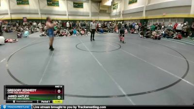 197 lbs Quarterfinal - Gregory Kennedy, Camel Kids Wrestling vs Jared Hatley, Wyoming Unattached