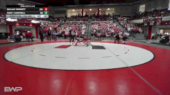 105 lbs Consi Of 8 #1 - Maliah Winnett, Joplin vs Addy Campbell, Edmond North Girls