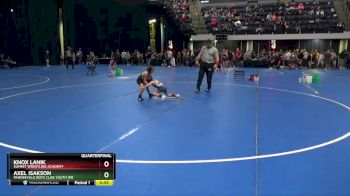 45 lbs Quarterfinal - Axel Isakson, Pardeeville Boys Club Youth Wr vs Knox Lanik, Summit Wrestling Academy