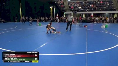 45 lbs Quarterfinal - Axel Isakson, Pardeeville Boys Club Youth Wr vs Knox Lanik, Summit Wrestling Academy