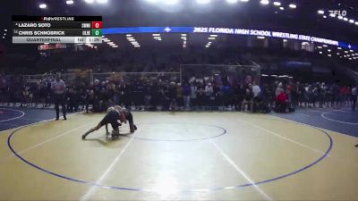 106 3A Quarterfinal - Chris Schnobrick, Olympic Heights vs Lazaro Soto, Southwest Miami