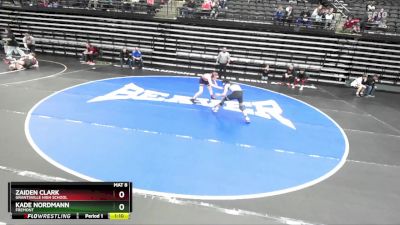 129 lbs Quarterfinal - Zaiden Clark, Grantsville High School vs Kade Nordmann, Fremont