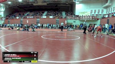 138 lbs Cons. Round 4 - Joshua Gayheart, Unattached vs James Iii Bell, Portage Wrestling Club