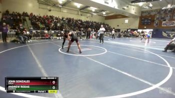 138 lbs Cons. Round 2 - Andrew Rodas, Ganesha vs John Gonzales, Ayala