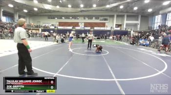 138 lbs Semifinal - Zoe Griffith, Gouverneur-10 vs Talulah Williams Johnson, East Rochester-5