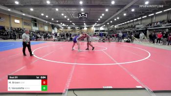 220 lbs Consi Of 16 #2 - Micheal Brown, Central Catholic vs Colby Vancelette, Nashua South