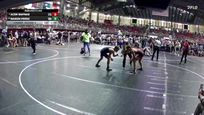 130 lbs Champ. Round 2 - Mason Perez, IronHawk Wrestling Academy vs Acen Mafnas, 2TG