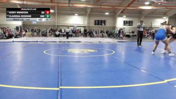 140 lbs Cons. Round 4 - Josey Mendoza, Gibsonburg High School vs Clarissa Hoskins, Clermont Northeastern High School