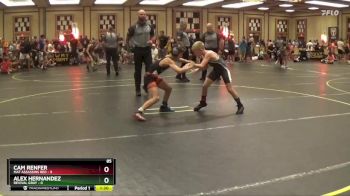 85 lbs Semis & 1st Wrestleback (8 Team) - Alex Hernandez, Revival Gray vs Cam Renfer, Mat Assassins Red