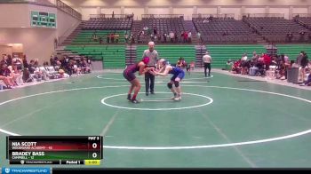 145 lbs Semis & 1st Wb (8 Team) - Bradey Bass, Campbell vs Nia Scott, Woodward Academy