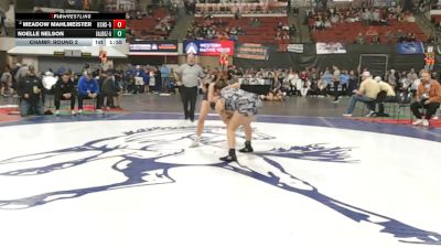 G - 140 lbs Champ. Round 2 - Noelle Nelson, Gallatin (Bozeman) (Girls) vs Meadow Mahlmeister, Billings Senior High School (Girls)