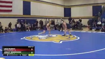 157 lbs Placement (16 Team) - Jack Murphy, Williams College vs Jeremy Sendrowski, Southern Maine