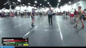 130 lbs Round 7 (8 Team) - Logan Maurer, D3PRIMUS vs Violette Lasure, 84 Athletes