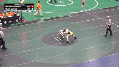 96 lbs Quarterfinal - Hayden Seymour, West Allegheny vs Evan Restivo, State College