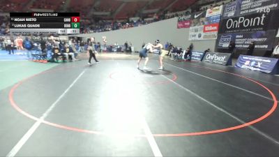 5A Boys 285 lbs Cons. Round 3 - Noah Nieto, Canby Boys vs Lukas Quade, Bend Boys