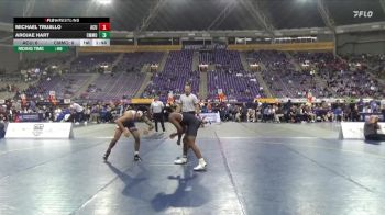 141 lbs Placement (4 Team) - Arojae Hart, Central Methodist vs Michael Trujillo, Arizona Christian University