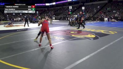 105 lbs Round Of 32 - Marcia Nunez, Buchanan (CS) vs Cali Barela, Wheatland (SJ)