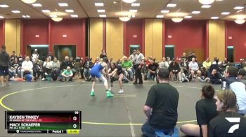 98 lbs Round 3 (6 Team) - Macy Schaefer, MN ALL Star vs Kayden Tinkey, MI Queen Of The Mats