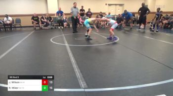 80 lbs Rr Rnd 3 - Johnie Wilson, K4 Mat Assassins Black vs River Miker, K4 Tri State Hammers