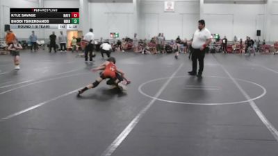 64 lbs Round 1 (8 Team) - Bhodi Tsikerdanos, Neighborhood Wrestling vs Kyle Savage, Mat Assassins Red