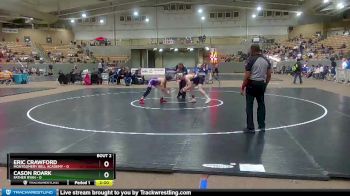 138 lbs Semis (4 Team) - Eric Crawford, Montgomery Bell Academy vs Cason Roark, Father Ryan