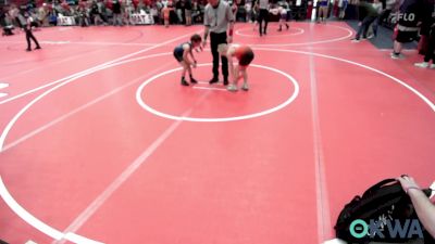 70 lbs Quarterfinal - Cohen Huckabay, Weatherford Youth Wrestling vs Jaxson Stewart, Newkirk Takedown