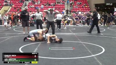 130 lbs Round 3 (6 Team) - Oakley Rich, Sicarios vs Leo Weston, Ridge Wrestling Club