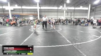 95 lbs Champ. Round 1 - Titan Kampe, Caldwell Cougars vs Jackson Cornu, Idaho Gold Wrestling