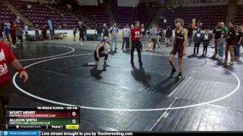 138-146 lbs Round 3 - Wyatt Henry, Cheyenne Mountain Wrestling Club vs Allison Smith, Wrecking Crew Wrestling Club