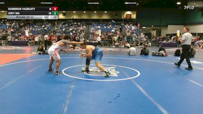 285 lbs Round Of 32 - Kameron Hazelett, IN vs Joey Ma, OH