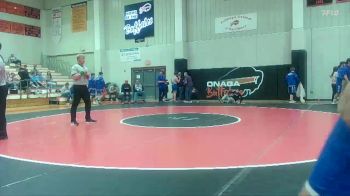 Boys 215 lbs Quarterfinal - Tanner Nally, Perry Lecompton vs Brody Droegemeier, Wabaunsee