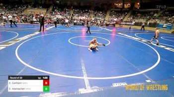 58 lbs Round Of 32 - Easton Carlson, Sanderson Wrestling Academy vs Easton Hamacher, Grynd