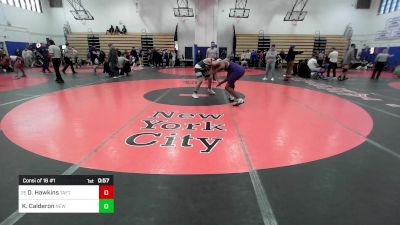 152 lbs Consi Of 16 #1 - D Quell Hawkins, Taft Educational Campus- PSAL vs Khen Calderon, New Utrecht-PSAL