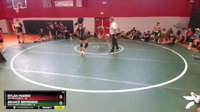 125 lbs Round 5 (6 Team) - Brance Browning, High Plains Marauders vs Rylan Madrid, Big Dog Ranch