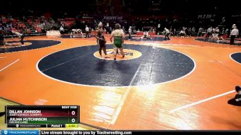 3A 285 lbs Champ. Round 1 - Dillan Johnson, Joliet (Catholic Academy) vs Julian Hutchinson, Chicago (Lane)