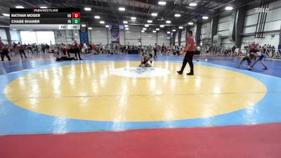 132 lbs Consi Of 32 #2 - Nathan Moser, OH vs Chase Shaner, PA