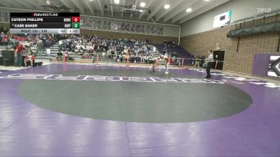 138 lbs Champ. Round 1 - Case Baker, Buffalo vs Cayson Phillips, Newcastle