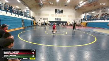 105-113 lbs Round 1 - Abbey Money, Thermopolis Middle School vs Carmen Paredes, Riverton Middle School