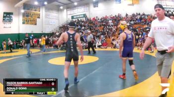 113 lbs Cons. Round 2 - Donald Goins, Norwalk vs Mason Barros-Santiago, North Torrance