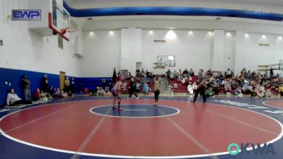 70-75 lbs Rr Rnd 2 - Amourâ€™ah Taylor, D3 Wrestling Cluib vs Kinsley Kaulaity, Chickasha Youth Wrestling